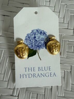 Lisi Lerch Gold Ginger Jar Stud Earrings